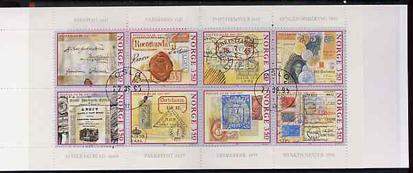 Booklet - Norway 1995 Norwegian Postal Service 28k booklet complete fine cds used, SG SB96