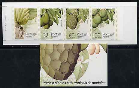 Booklet - Portugal - Madeira 1990 Sub-Tropical Fruit 197E booklet complete and pristine, SG SB10