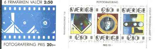 Booklet - Sweden 1990 Photography 20k booklet complete and very fine, SG SB431