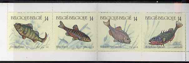 Booklet - Belgium 1990 Fish 56f booklet complete and pristine, SG SB52