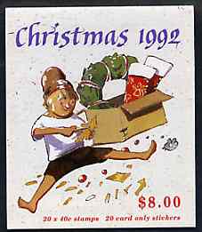 Booklet - Australia 1992 Christmas $7.60 booklet complete with first day cancels, SG SB79