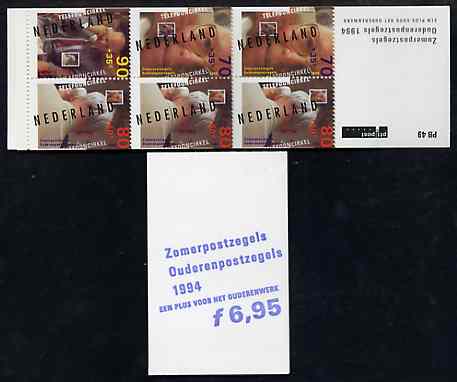 Booklet - Netherlands 1994 Welfare Funds - Senior Citizens' Security 6g95 booklet complete and pristine SG SB110