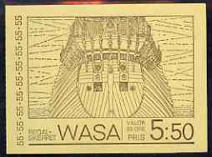 Booklet - Sweden 1969 Warship 'Wasa'5k50 booklet complete and pristine, SG SB239