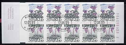 Booklet - Sweden 1989 National Parks #1 24k booklet complete with first Day cancels, SG SB420