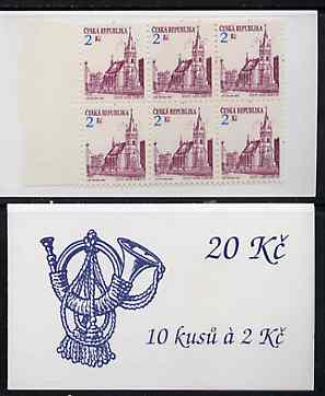 Booklet - Czech Republic 1993 Usti Nad Labem 20kc booklet (Posthorn on cover)