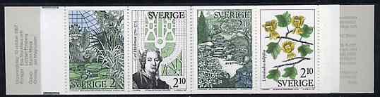 Booklet - Sweden 1987 Swedish Botanical Garden 16k80 booklet complete and pristine, SG SB402