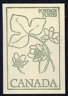 Canada 1978 Flowers & Trees - Hepatica 50c booklet (green on crean cover) complete and pristine, SG SB 84d