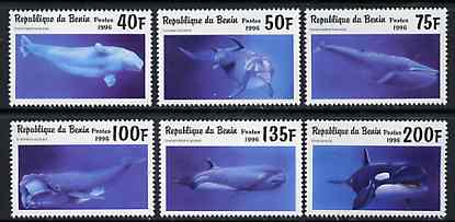 Benin 1996 Whales & Dolphins complete set of 6 unmounted mint, Mi 862-67*
