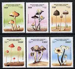 Benin 1996 Mushrooms complete set of 6 unmounted mint, Mi 849-54*