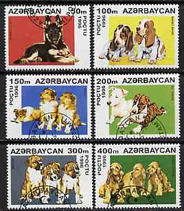 Azerbaijan 1996 Dogs perf set of 6 very fine cto used*