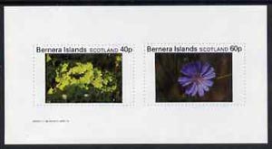 Bernera 1982 Flowers #07 imperf,set of 2 values (40p & 60p) unmounted mint