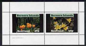 Bernera 1982 Flowers #08 perf,set of 2 values (40p & 60p),unmounted mint