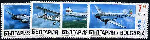 Bulgaria 1995 Aircraft complete set of 4 unmounted mint, SG 4031-34*