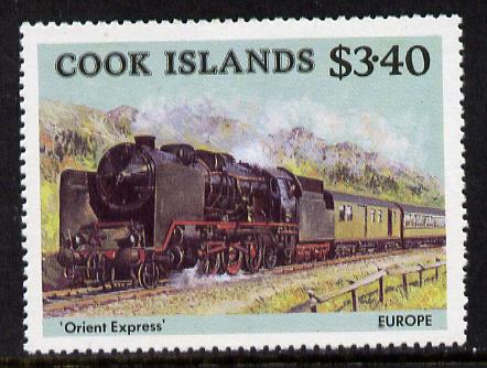 Cook Islands 1985 Famous Trains $3.40 Orient Express unmounted mint SG 1029