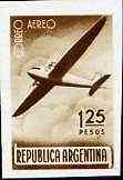 Argentine Republic 1940 Douglas DC-2 1p25 imperf colour trial in brown unmounted mint, as SG 692