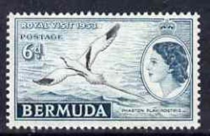 Bermuda 1953 Royal Visit 6d Tropic Bird unmounted mint, SG 151