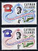 Cayman Islands 1966 International Telephone Links set of 2 unmounted mint, SG 198-99*