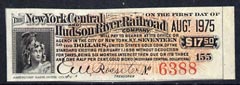 Cinderella - United States $17.50 Interest coupon for New York Central Hudson River Railroad Company Gold Bond