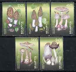 Belarus 1998 Mushrooms set of 5 unmounted mint (tete-beche pairs pro rata)