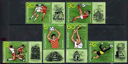 Bulgaria 1986 Football World Cup Championships (2nd series) set of 6 unmounted mint, SG 3346-51, Mi 3473-78*