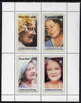 Bernera 1980 Queen Mother's 80th Birthday perf set of 4 values unmounted mint