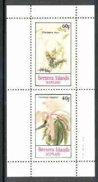 Bernera 1982 Flowers #15 (Chorizema & Carolinea) perf,set of 2 values (40p & 60p) unmounted mint