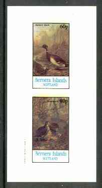 Bernera 1982 Birds #29 (Mallard & Woodcock) imperf,set of 2 values (40p & 60p) unmounted mint