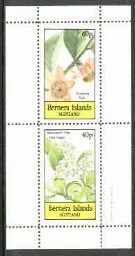 Bernera 1982 Flowers #19 (Guatteria & Vaccineum) perf,set of 2 values (40p & 60p) unmounted mint