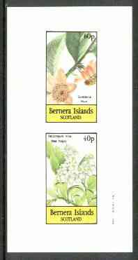 Bernera 1982 Flowers #19 (Guatteria & Vaccineum) imperf,set of 2 values (40p & 60p) unmounted mint