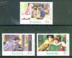 Australia 1992 Christmas set of 3 unmounted mint, SG 1383-85