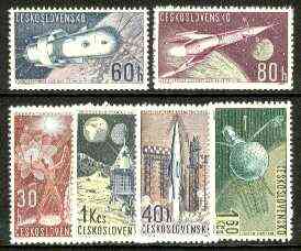 Czechoslovakia 1962 Space Research (2nd series) set of 6 unmounted mint SG 1285-90