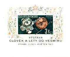 Czechoslovakia 1963 Space Research (3rd series) 3K m/sheet unmounted mint SG MS 1354a