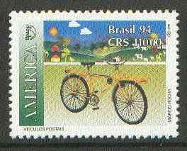 Brazil 1994 Bicycle 110cr from Postal Vehicles set, unmounted mint SG 2627*