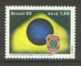 Brazil 1989 Federal Police Department unmounted mint SG 2392*