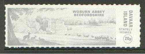 Davaar Island 1973 Woburn Abbey 20p grey Rouletted without tab unmounted mint*