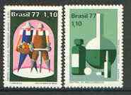 Brazil 1977 Industrial Protection & Safety set of 2 unmounted mint, SG 1656-57