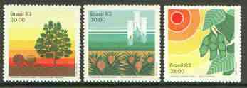 Brazil 1983 Agriculture Research set of 3 unmounted mint, SG 2009-11