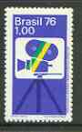 Brazil 1976 Cinematograph Industry unmounted mint, SG 1591