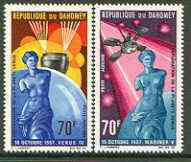 Dahomey 1968 Exploration of Planet Venus set of 2 unmounted mint, SG 315-16*