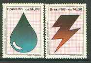 Brazil 1988 Conservation of Energy set of 2 unmounted mint, SG 2304-05