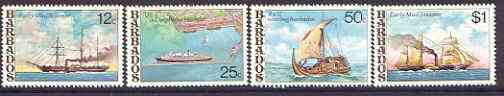Barbados 1979 Ships set of 4 unmounted mint, SG 613-16*