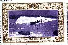 Australia 1938 Surf Boat, Poster Stamp from Australia's 150th Anniversary set, unmounted mint