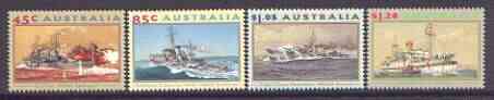 Australia 1993 Second World War Naval Vessels set of 4 unmounted mint, SG 1397-1400*