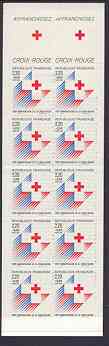 Booklet - France 1988 Red Cross (Cross) 28f Booklet complete and pristine SG XSB38