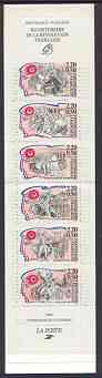 Booklet - France 1989 Red Cross Fund (Bicentenary of French Revolution) 16f20 Booklet complete and pristine SG CSB13