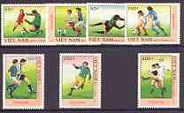 Vietnam 1989 Football World Cup (1st Issue) perf set of 7 values unmounted mint, SG 1313-19*