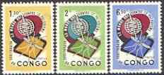 Congo - Kinshasa 1962 Malaria Eradication perf set of 3 unmounted mint, SG 449-51