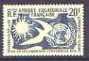 French Equatorial Africa 1958 Tenth Anniversary of Human Rights 20f perf unmounted mint, SG 295