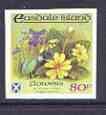 Easdale 1998 19th World Scout Jamboree overprinted in silver on Flora & Fauna definitive 80p imperf (Flowers) unmounted mint