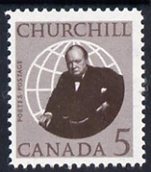 Canada 1966 Churchill 5c unmounted mint, SG 565*